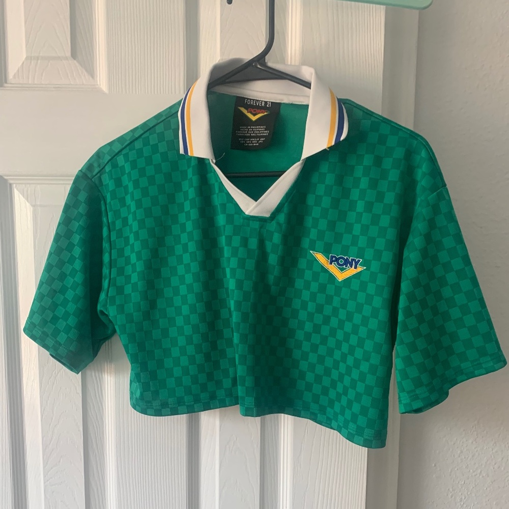 Pony green crop top